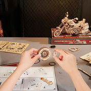 Moto Cruiser Clásica Rompecabezas Puzzle 3D Robotime
