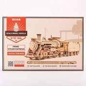 Tren Locomotora de Madera con Vagón Armable 308 Piezas