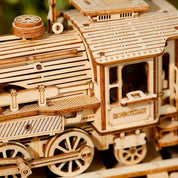 Tren Locomotora de Madera con Vagón Armable 308 Piezas