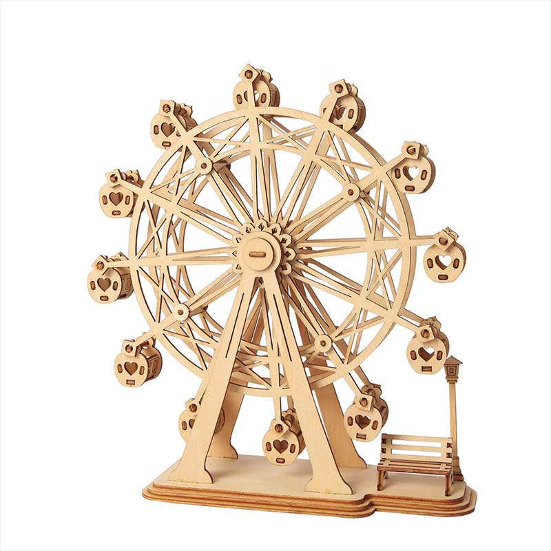 Rueda de la Fortuna MINI Puzzle 3D de Madera Ferris Wheel