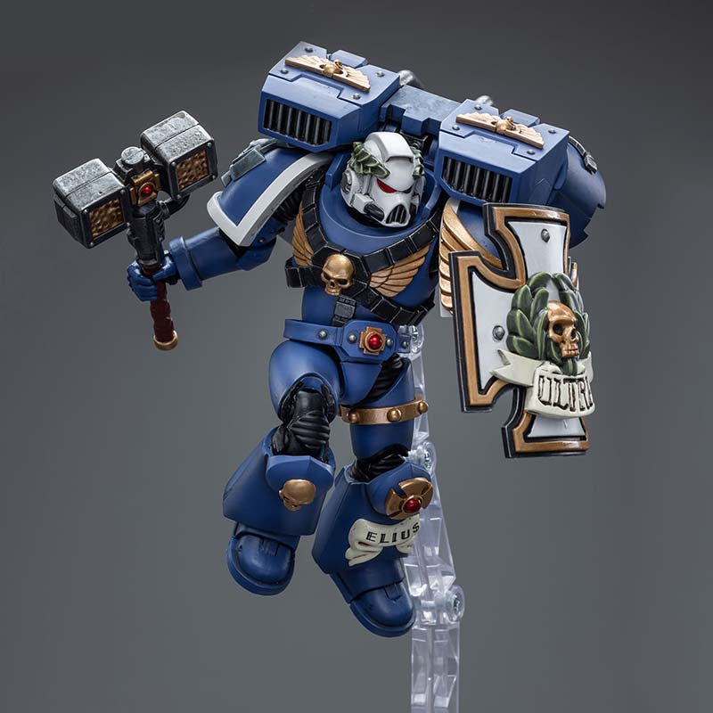 Ultramarines Vanguard Veteran with Thunder Hammer and Storm Shield Warhammer Joytoy