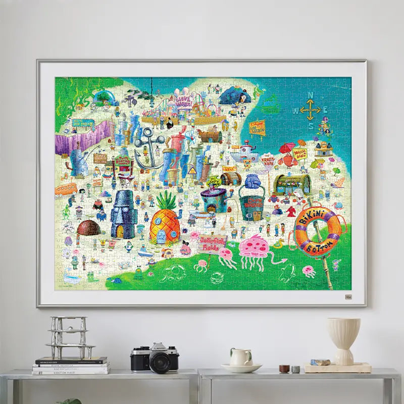 Bob Esponja Rompecabezas Bikinis Map
