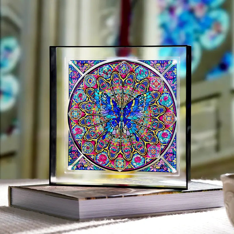 Cuadro Vitral Mariposa Toi