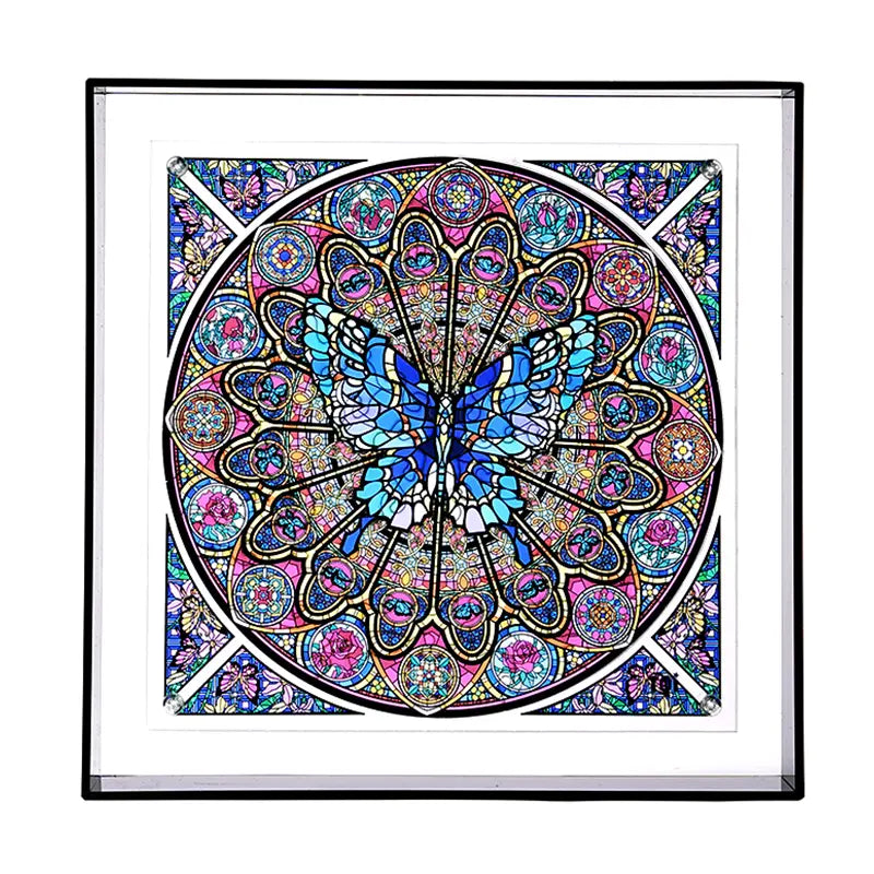 Cuadro Vitral Mariposa Toi