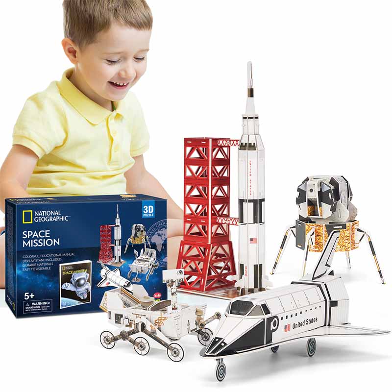 Natgeo Mision Espacial Rompecabezas 3D Cubicfun Kids Niños