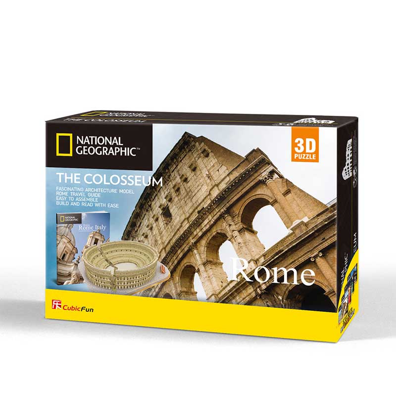 Natgeo Coliseo Romano Gladiador Rompecabezas 3D Cubicfun