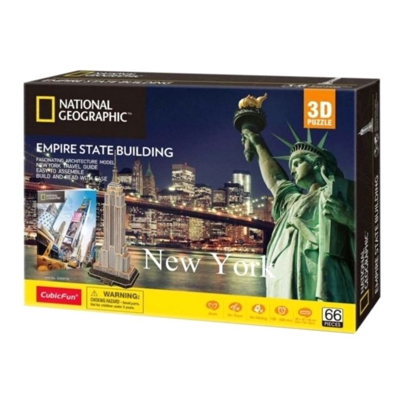 Natgeo Empire State New York Edificio Rompecabezas 3D Cubicfun