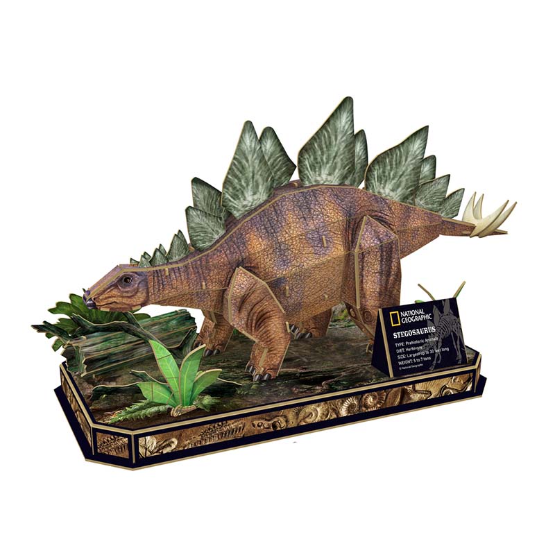 Estegosaurio Armable Puzzle 3D 62 Piezas Cubicfun