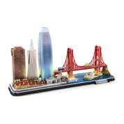 LED San Francisco City Line USA Rompecabezas 3D Cubicfun