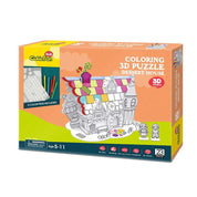 Casita Armable para Colorear Candy House