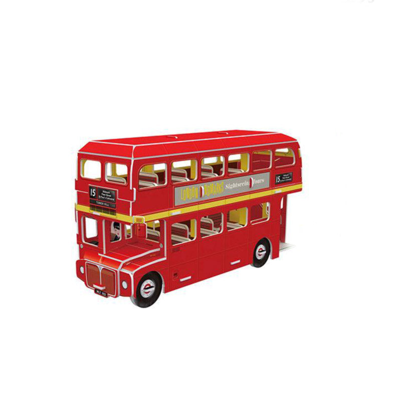 London Autobus Rojo Miniatura Armable Puzzle 3D Serie S