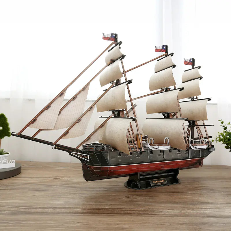 Puzzle 3D Diseño Chileno Corbeta Esmeralda de Arturo Prat