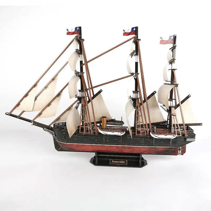 Puzzle 3D Diseño Chileno Corbeta Esmeralda de Arturo Prat