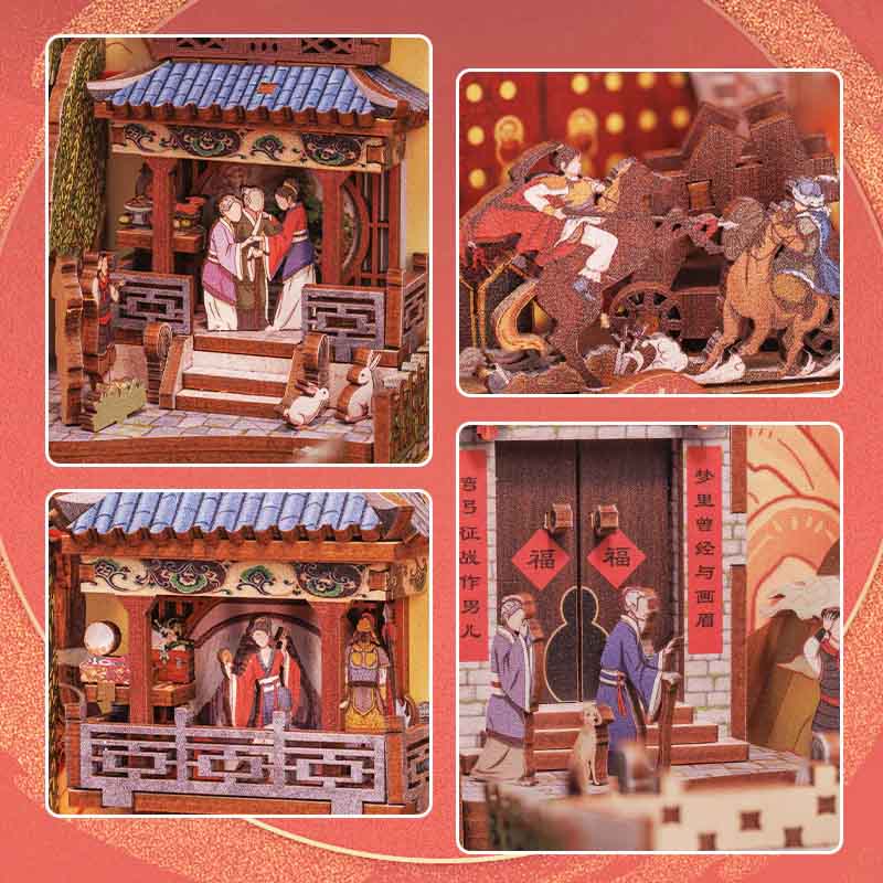 PREVENTA La leyenda de Mulan Book Nook Cutebee