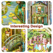 PREVENTA Giverny Garden Claude Monet Booknook Tonecheer