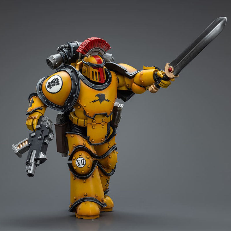 Imperial Fists Legion MkIII Tactical Squad Sergeant with Power Sword Warhammer JOYTOY