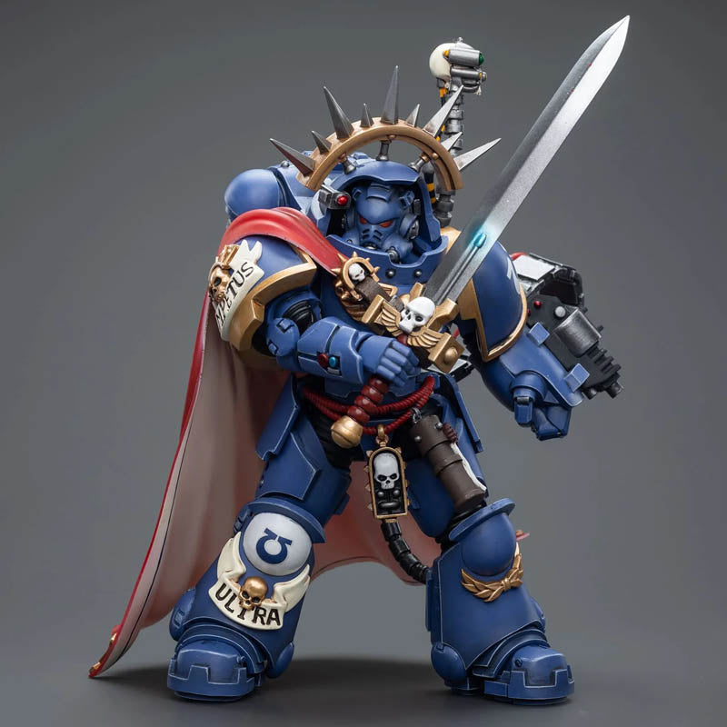 Ultramarines Captain in Gravis Armour Warhammer Joytoy