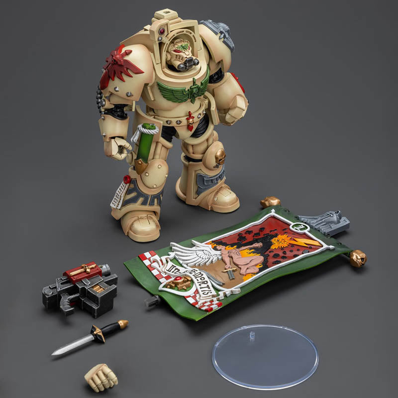 Dark Angels Deathwing Ancient with Company Banner Warhammer JOYTOY