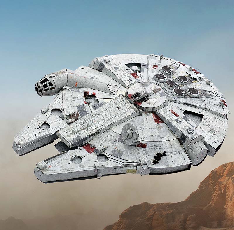 Star Wars Millennium Falcon Color Metal Earth