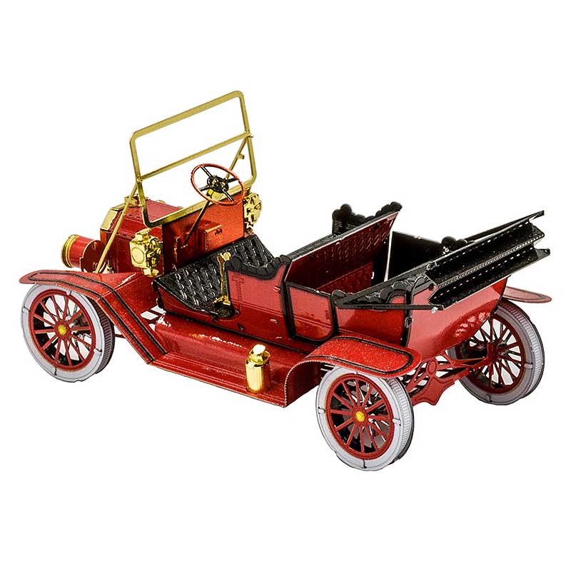 1908 Ford Model T Red Color Metal Earth
