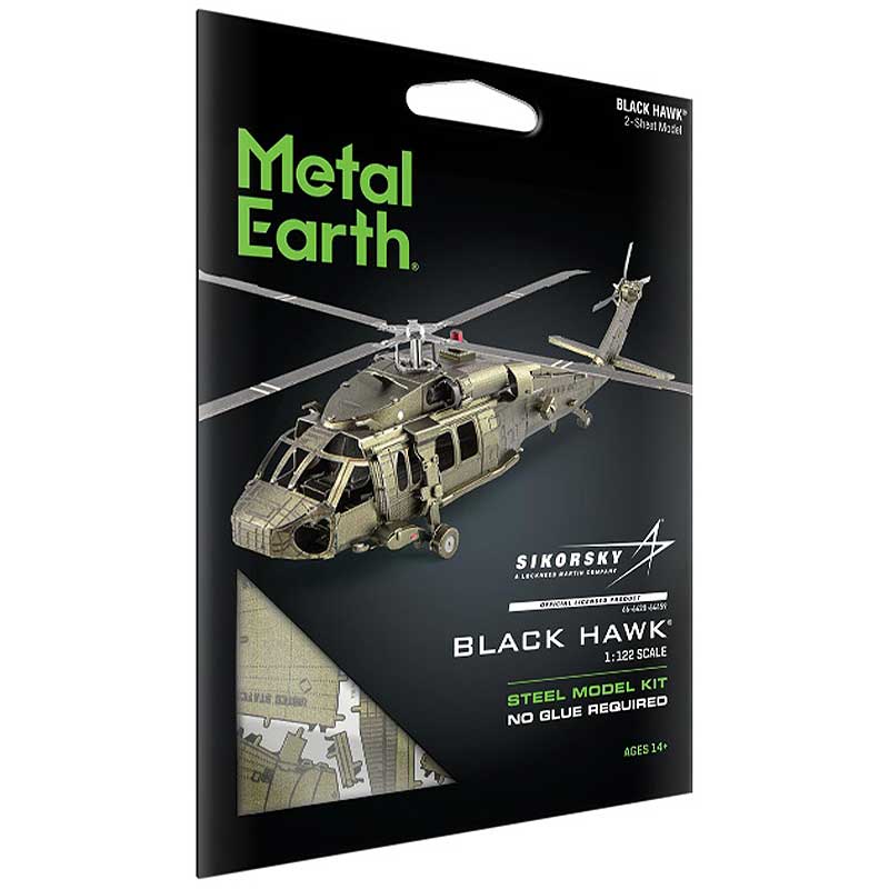 Black Hawk Helicóptero Puzzle 3D Metal Earth