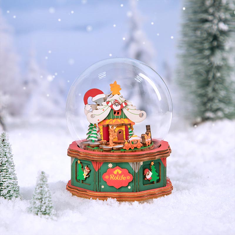 Caja musical Navidad Christmas Town Robotime