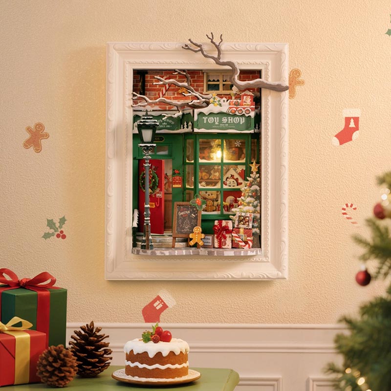 Cuadro Navideño Santa´s Toy Shop Rolife