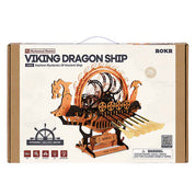 Barco Vikingo Dragon Drakkar Robotime Rokr