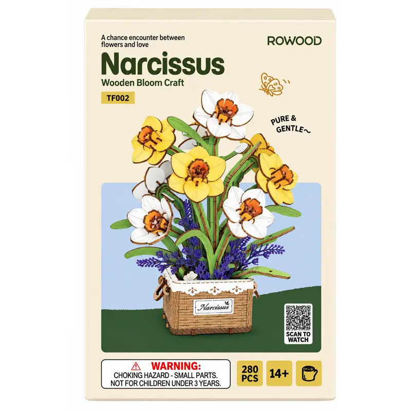 Playmore-Robotime-TF002-Narcissus-Flor-caja.webp