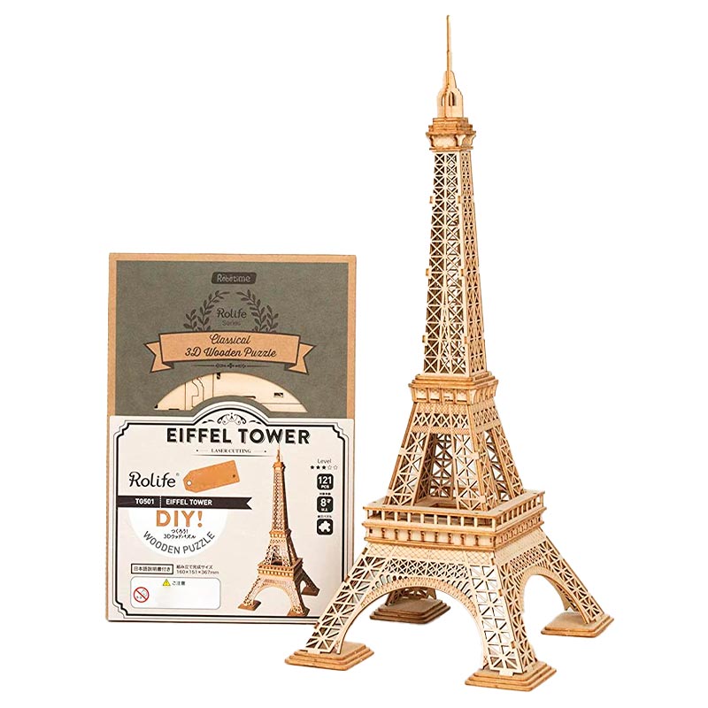 Torre Eiffel de Madera Rompecabezas Puzzle 3D Robotime