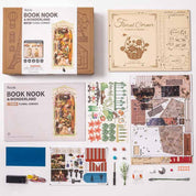PREVENTA Floral Corner con Cover Dust Booknook Rolife