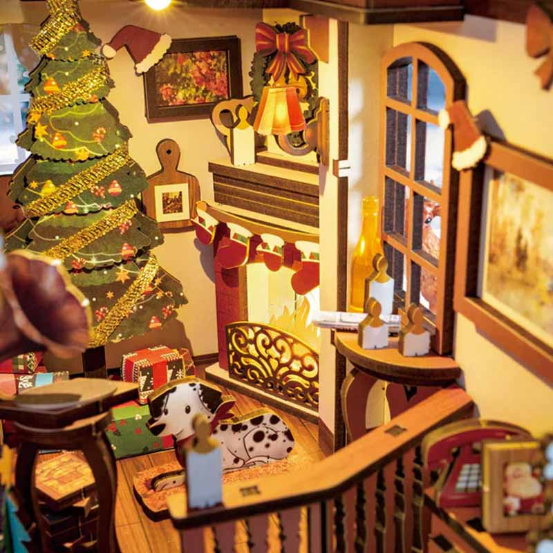 Navidad Book Nook Christmas Indoor Scene