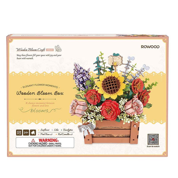 Caja de Flores Flower Wooden Box