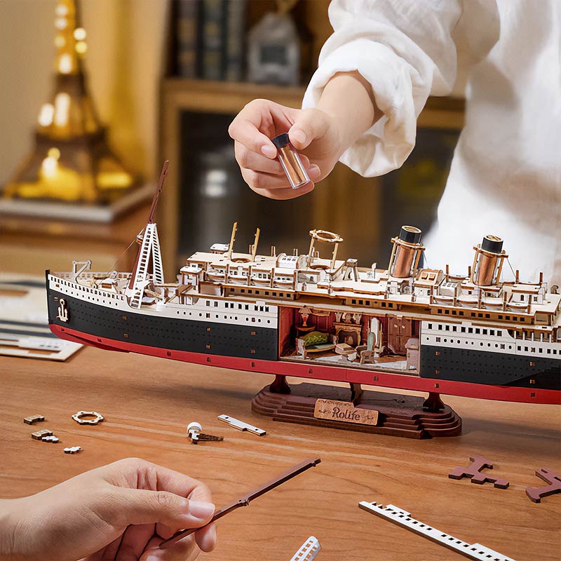 3D DIY Houten Modelbouwpakket - 1912 Eternal Atlantic Voyager – MiniMaker 3D DIY Houten Modelbouwpakket - 1912 Eternal Atlantic Voyager – MiniMaker