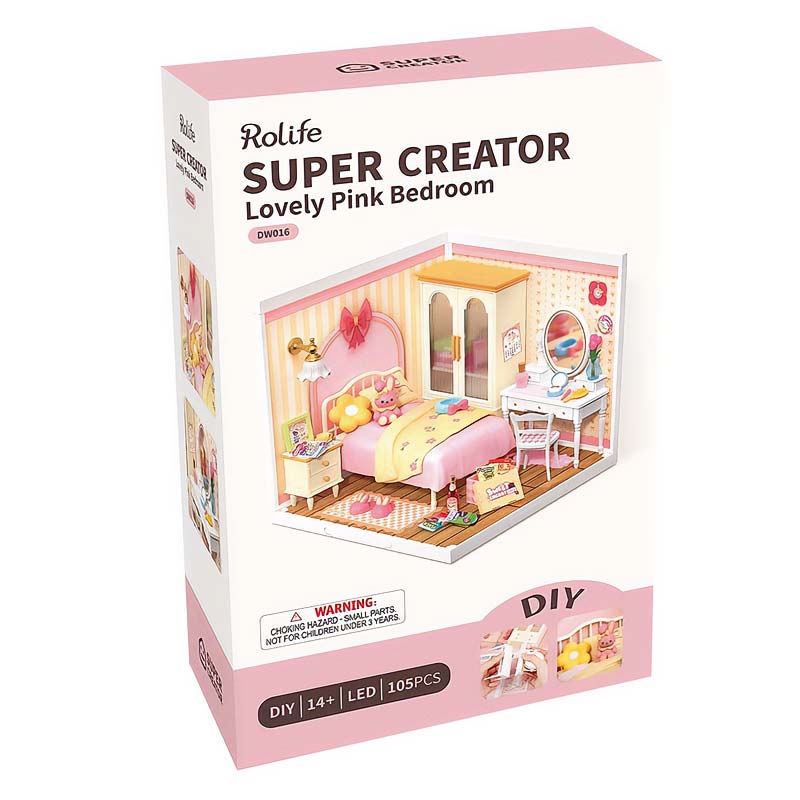 PREVENTA Super Creator Lovely Pink Bedroom Rolife