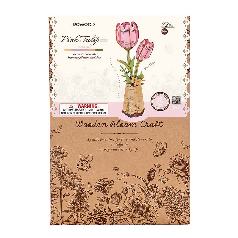 PREVENTA Flor Pink Tulip Tulipan Rosa Rolife