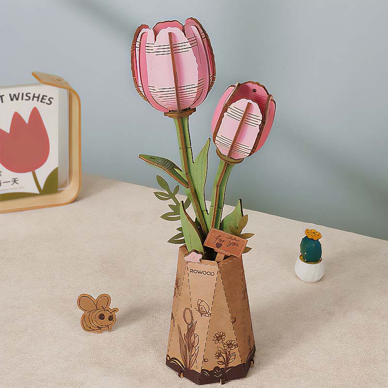 PREVENTA Flor Pink Tulip Tulipan Rosa Rolife