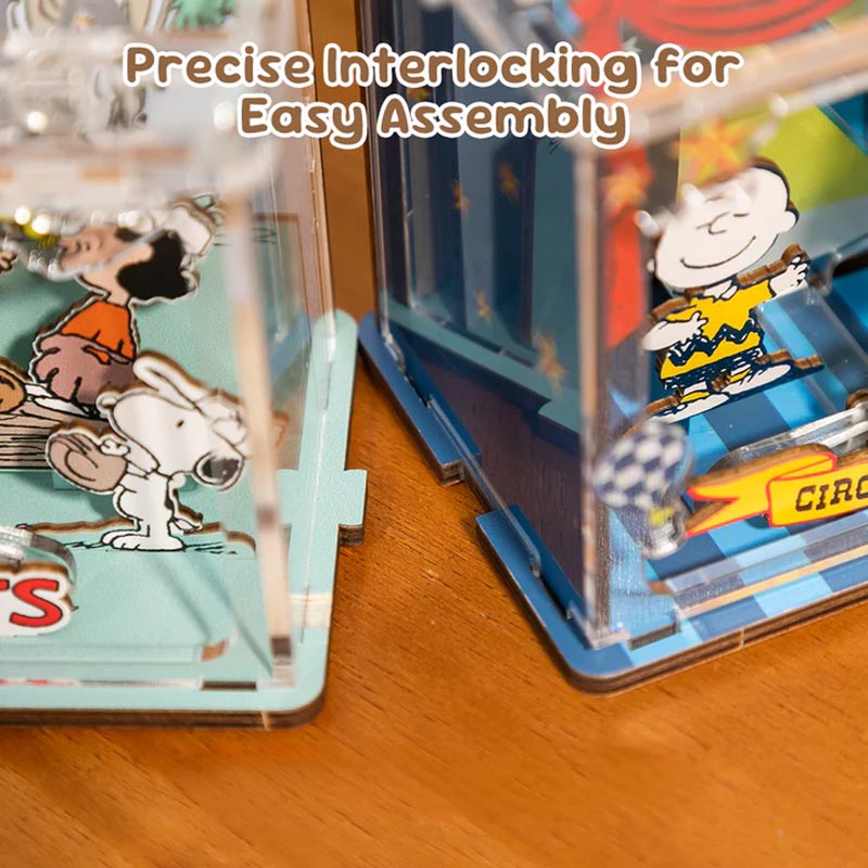 Snoopy Baseball Mini Escena Puremind
