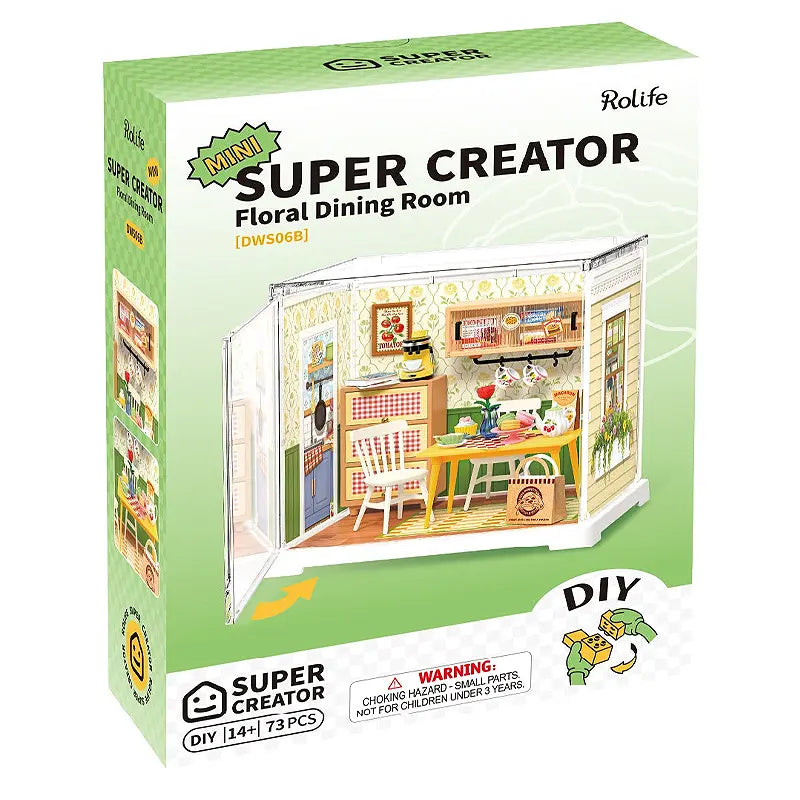 Playmore-SuperCreatorFloralDiningRoomMiniatureRolifeDWS06B-caja.webp
