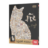 Rompecabezas de Gatos Singulares 140pcs TOI