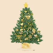 Rompecabezas Árbol de Navidad Dorado TOI