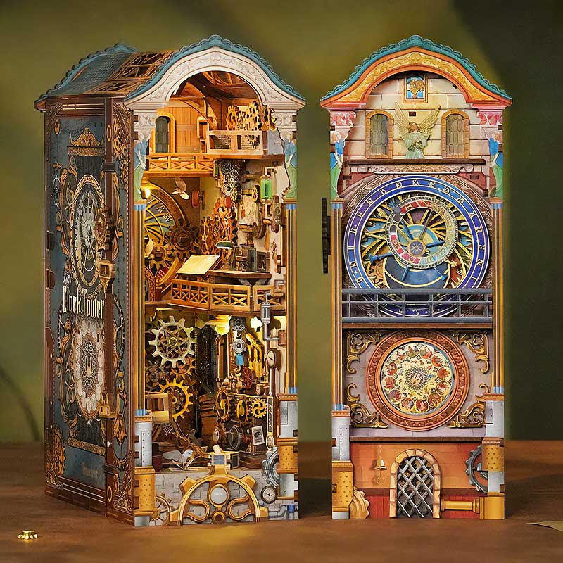 PREVENTA Clock Tower Booknook Tonecheer