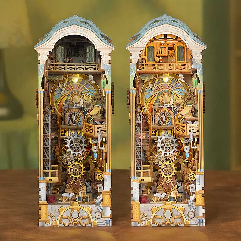 PREVENTA Clock Tower Booknook Tonecheer
