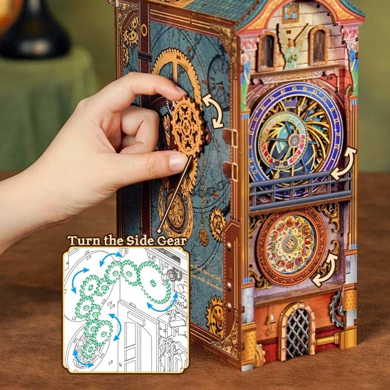 PREVENTA Clock Tower Booknook Tonecheer
