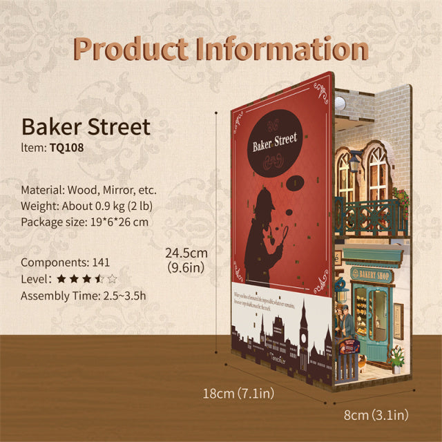 Baker Street separador de libros Tonecheer