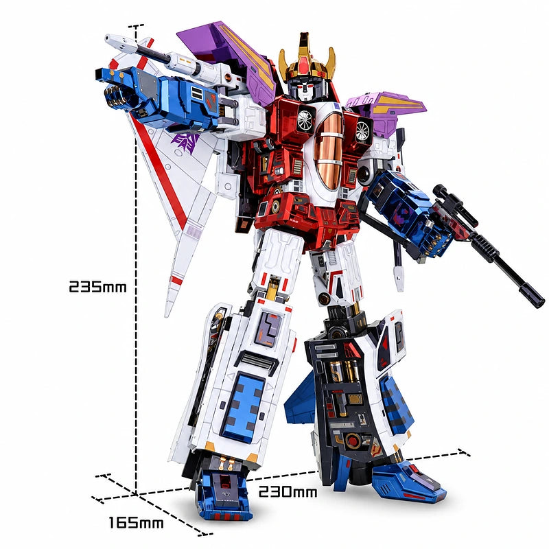 Playmore Maple MU YML078 Starscream G1 medidas en alta definición