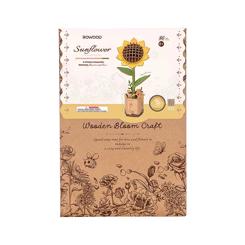 PREVENTA Girasol Sunflower Flor de Madera