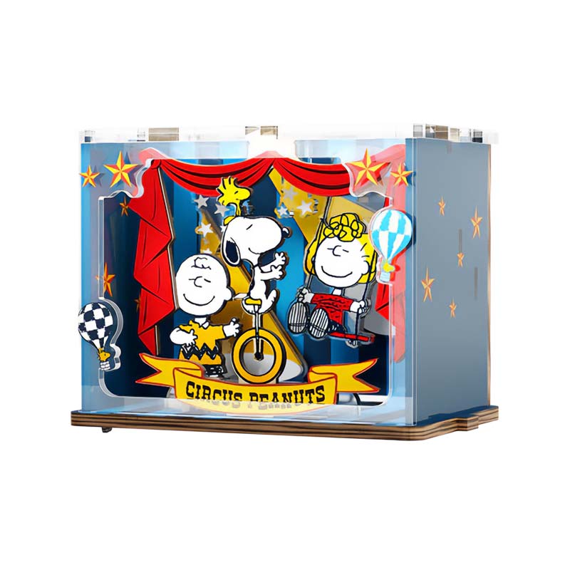 Snoopy Happy Stage Mini Escena Puremind