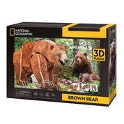 Oso pardo puzzle 3D Cubicfun Natgeo