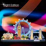 London City Line Inglaterra armable 3D con luz Cubicfun